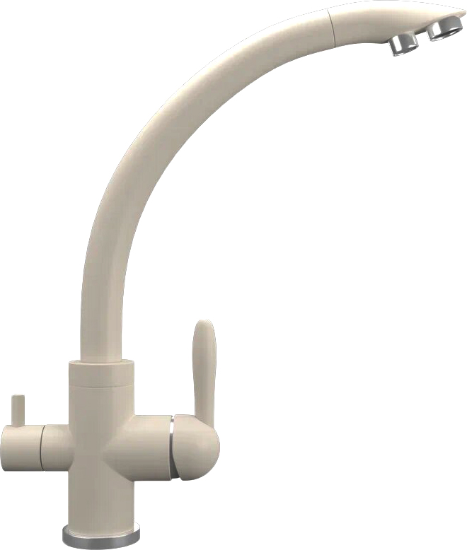 

Смеситель для кухни Domaci Солерно UQ-017-02 лен, Бежевый, Солерно UQ-017-02 лен