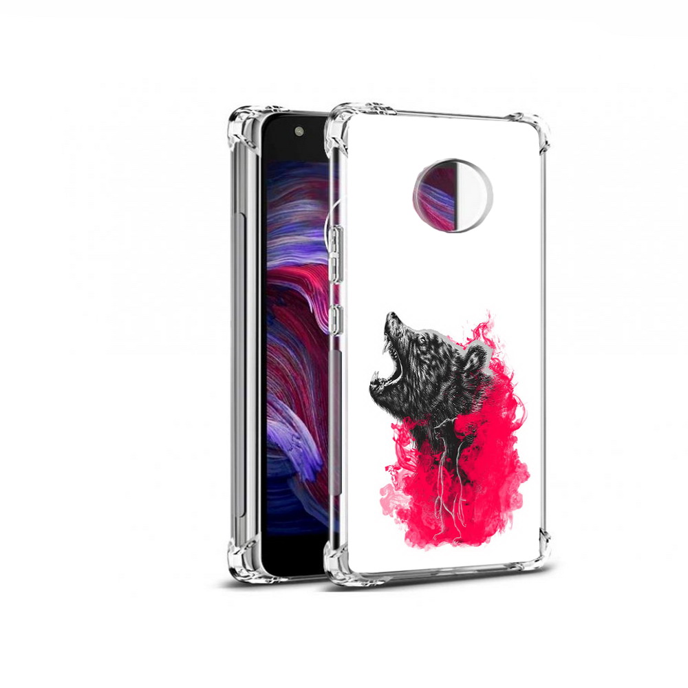 

Чехол MyPads Tocco для Motorola Moto X4 медведь в дымке (PT96319.371.463), Прозрачный, Tocco