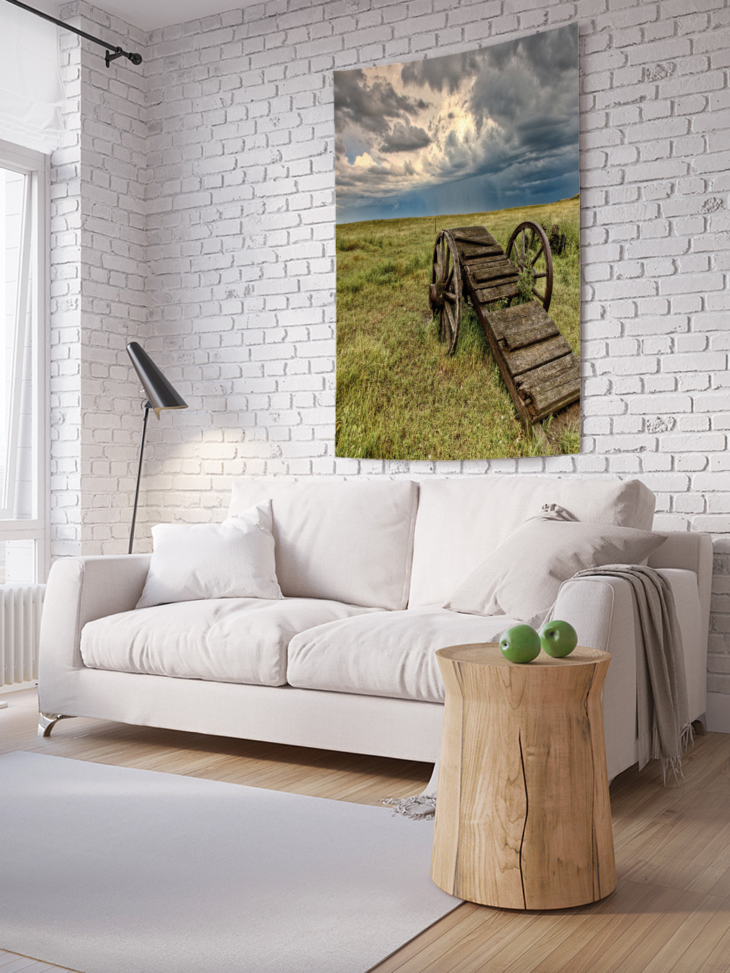 

Вертикальное фотопанно на стену JoyArty Старая телега в поле 100x150 см, Старая телега в поле