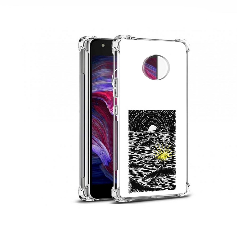 

Чехол MyPads Tocco для Motorola Moto X4 маяк в черно белом море (PT96319.371.460), Прозрачный, Tocco