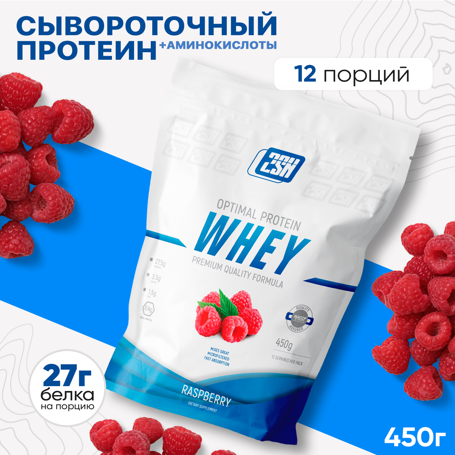 Протеин 2SN Whey Protein 450g (Малина)