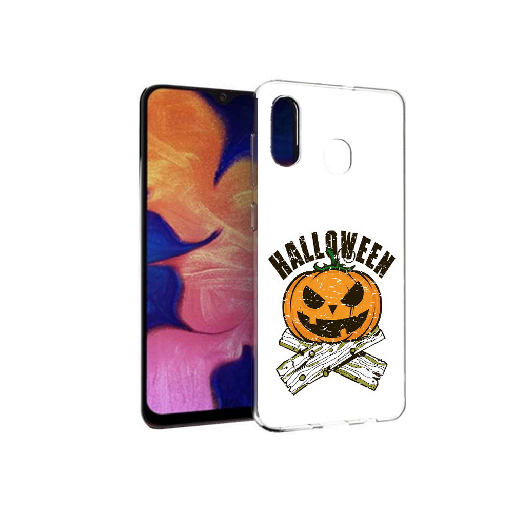 

Чехол MyPads Tocco для Samsung Galaxy A30 Хэллоуин доски тыква (PT126700.499.194), Прозрачный, Tocco