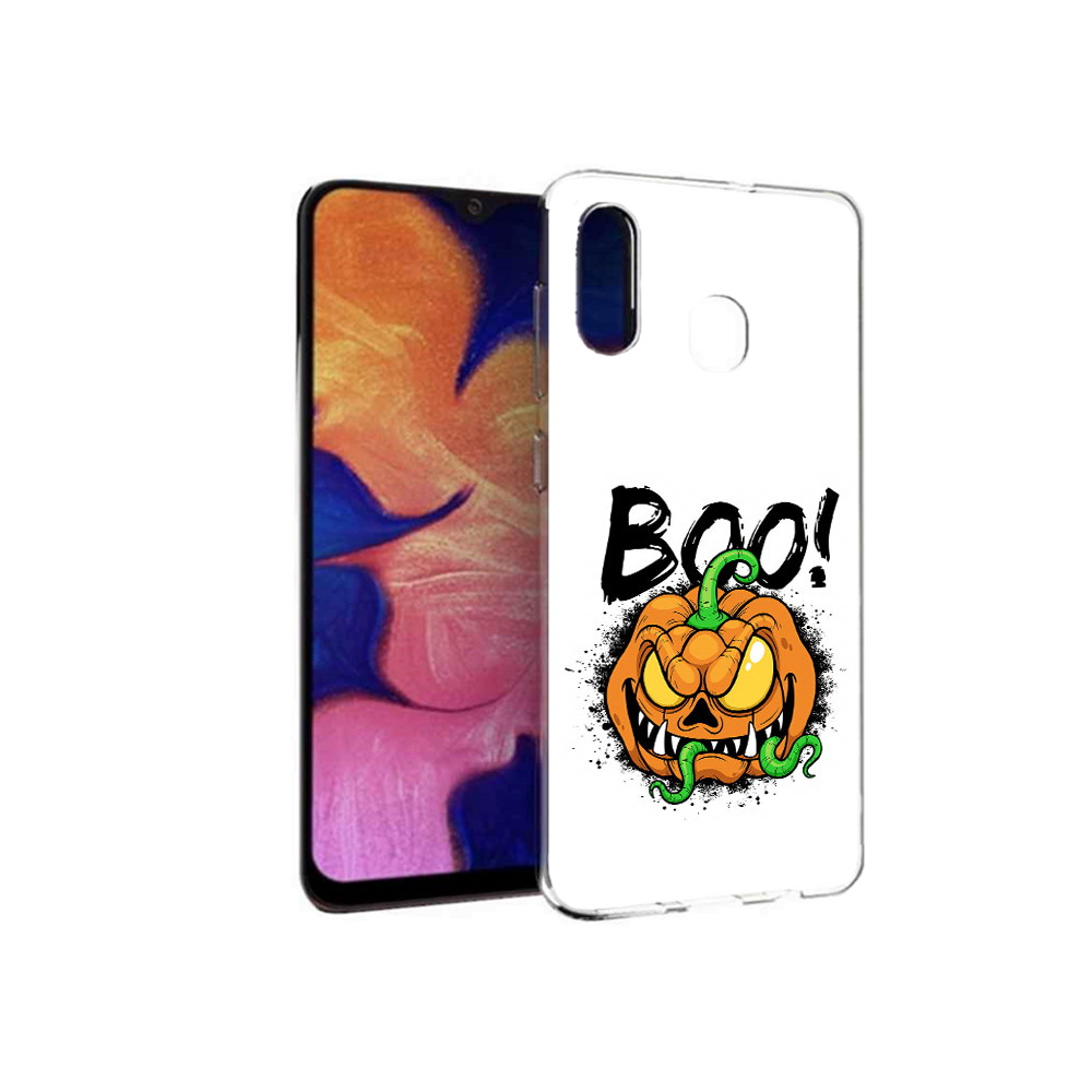 

Чехол MyPads Tocco для Samsung Galaxy A30 Хэллоуин бу (PT126700.499.193), Прозрачный, Tocco