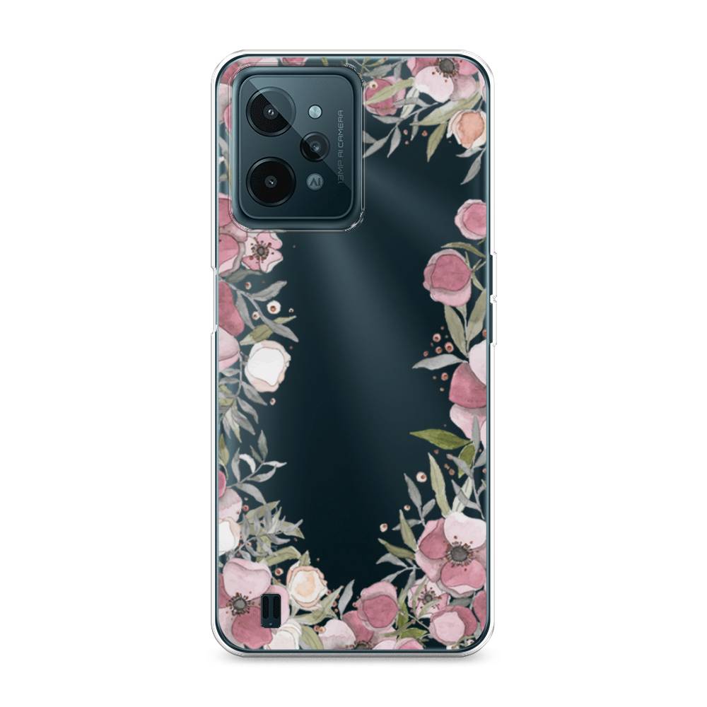 

Чехол Awog на Realme C31 "Розовая цветочная рамка", Разноцветный, 259350-8