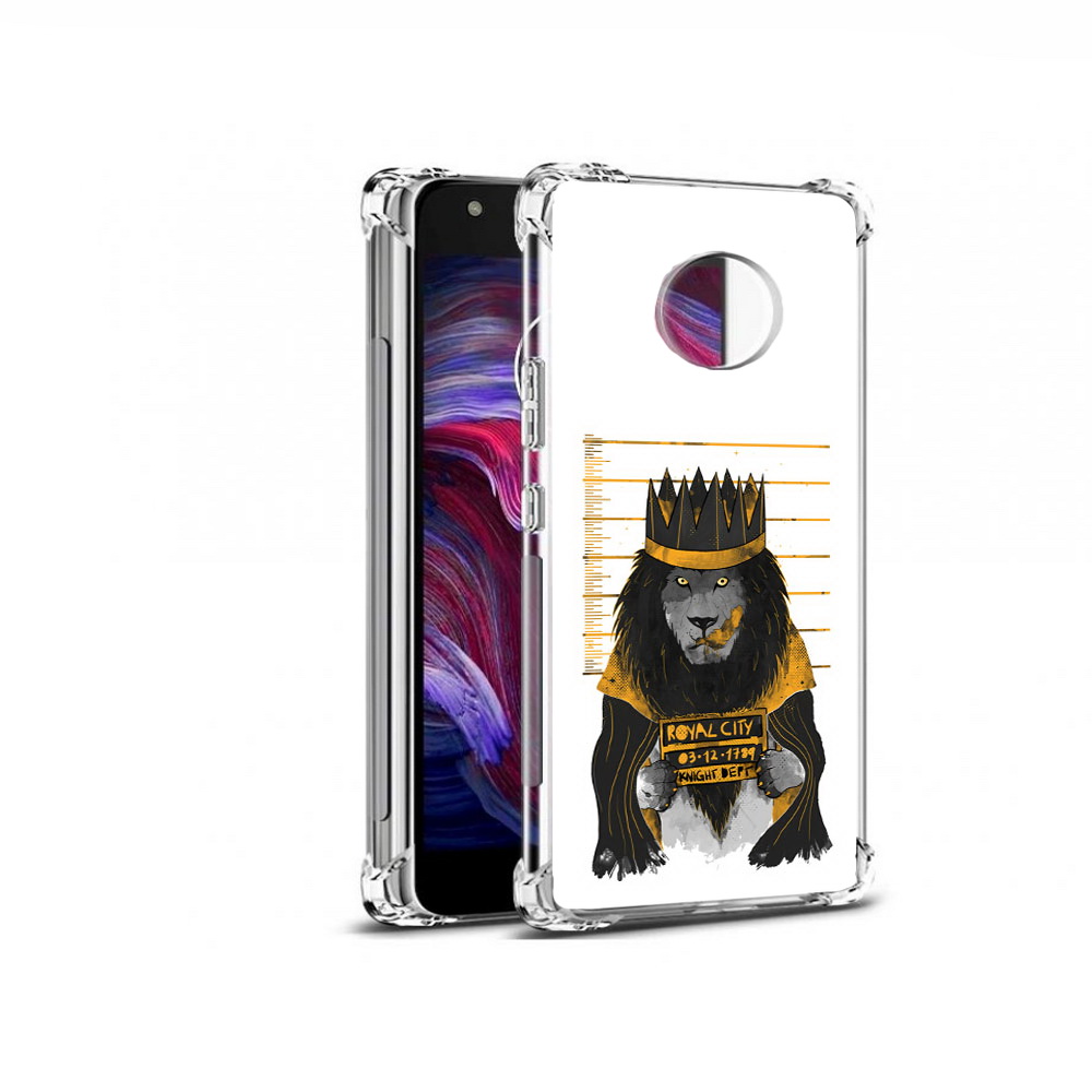 

Чехол MyPads Tocco для Motorola Moto X4 лев в законе (PT96319.371.435), Прозрачный, Tocco