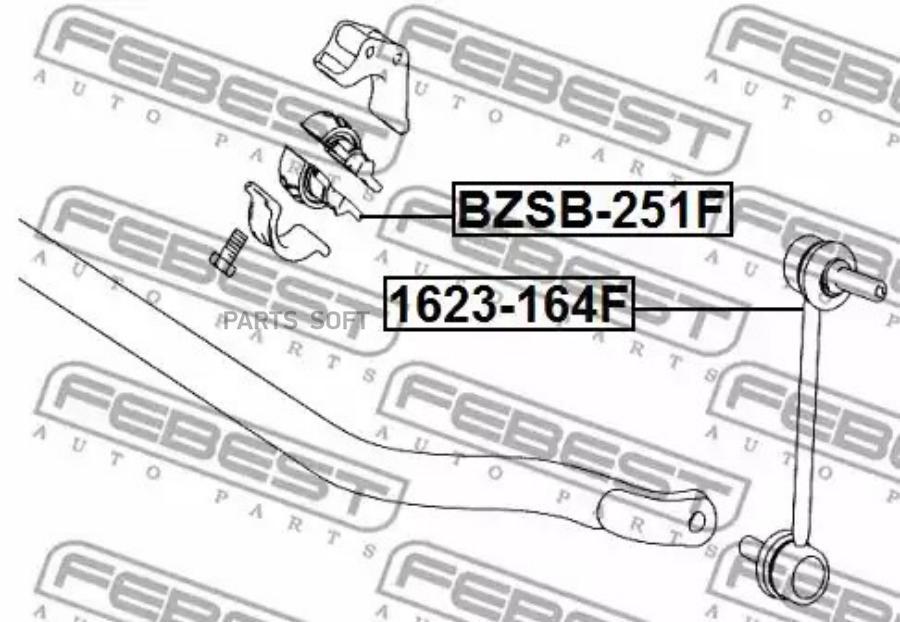 

FEBEST Втулка пер.стабил.D27 MERCEDES R-CLASS (W251) 2005-2013 FEBEST BZSB-251F