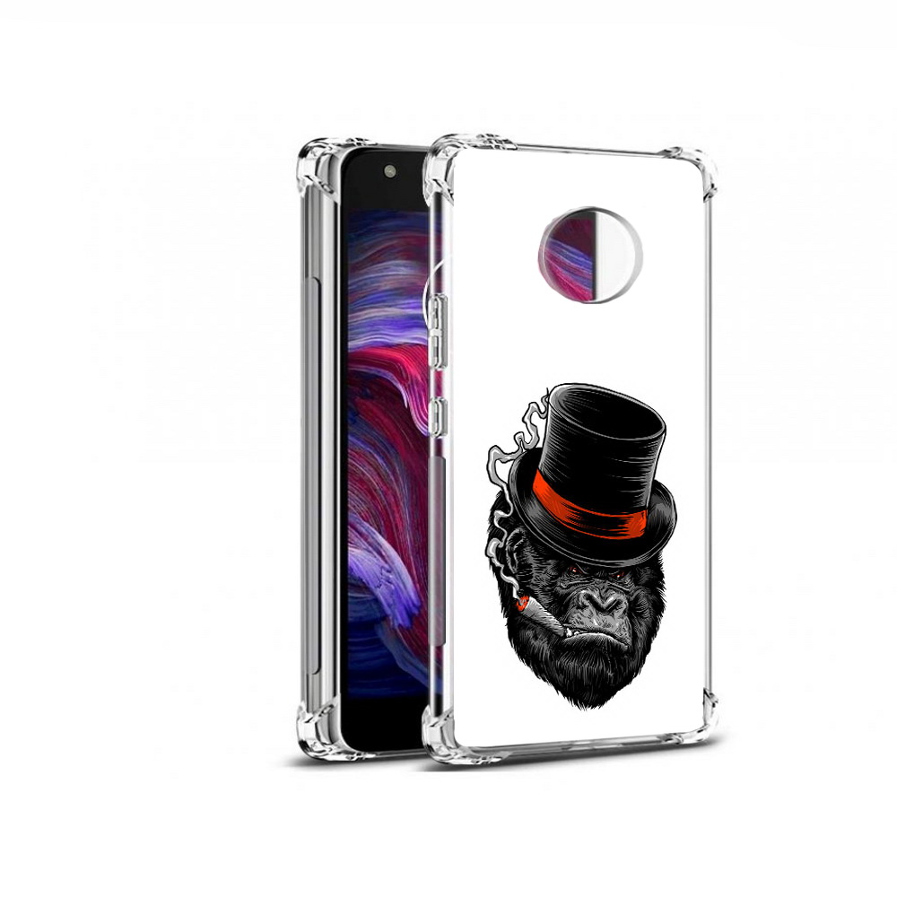 

Чехол MyPads Tocco для Motorola Moto X4 дизайнерская горилла (PT96319.371.431), Прозрачный, Tocco