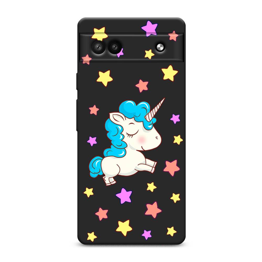

Чехол Awog 271152-1 для Google Pixel 6A "Звездный единорог", Голубой;фиолетовый;желтый, 271152-1