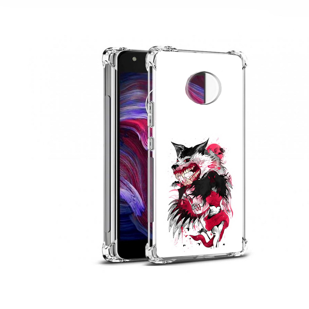 

Чехол MyPads Tocco для Motorola Moto X4 красная шапочка (PT96319.371.410), Прозрачный, Tocco