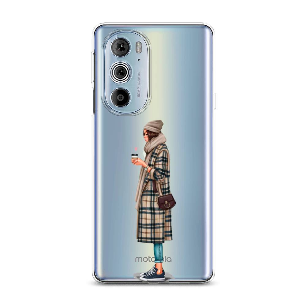 

Чехол на Motorola Edge 30 Pro "Утренний кофе", Коричневый;бежевый, 243350-6