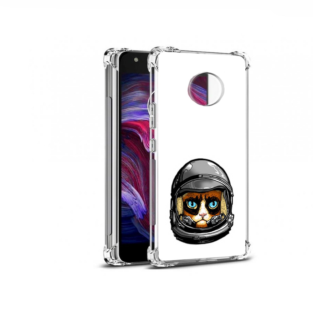

Чехол MyPads Tocco для Motorola Moto X4 кот космонавт (PT96319.371.400), Прозрачный, Tocco