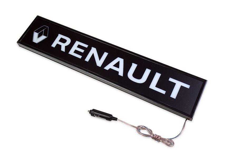 

Табличка светящаяся 18515К1 RENAULT 24В светодиодная черный 10х50 см