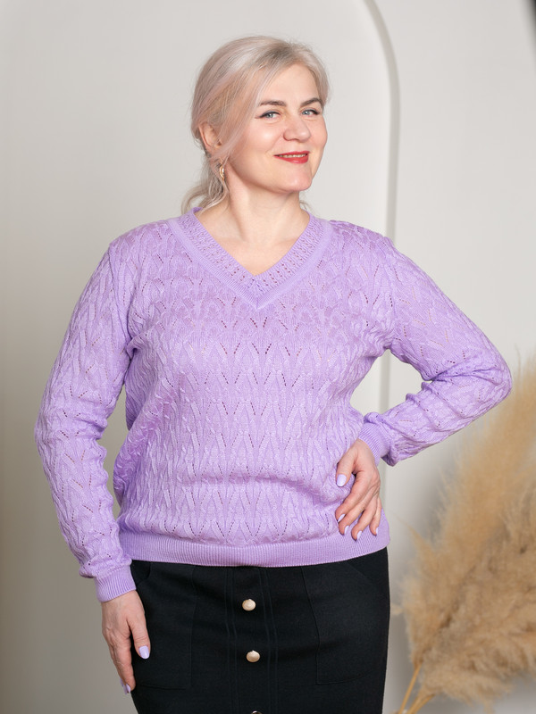 Пуловер женский Rovental 283 фиолетовый 52-54 RU