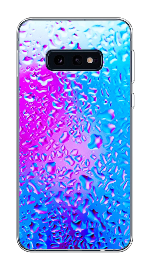 

Чехол на Samsung Galaxy S10E "Капли на стекле", Голубой;розовый, 27250-3
