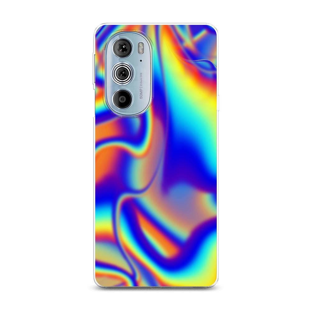 

Чехол на Motorola Edge 30 Pro "Яркая голограмма", Разноцветный, 243350-3