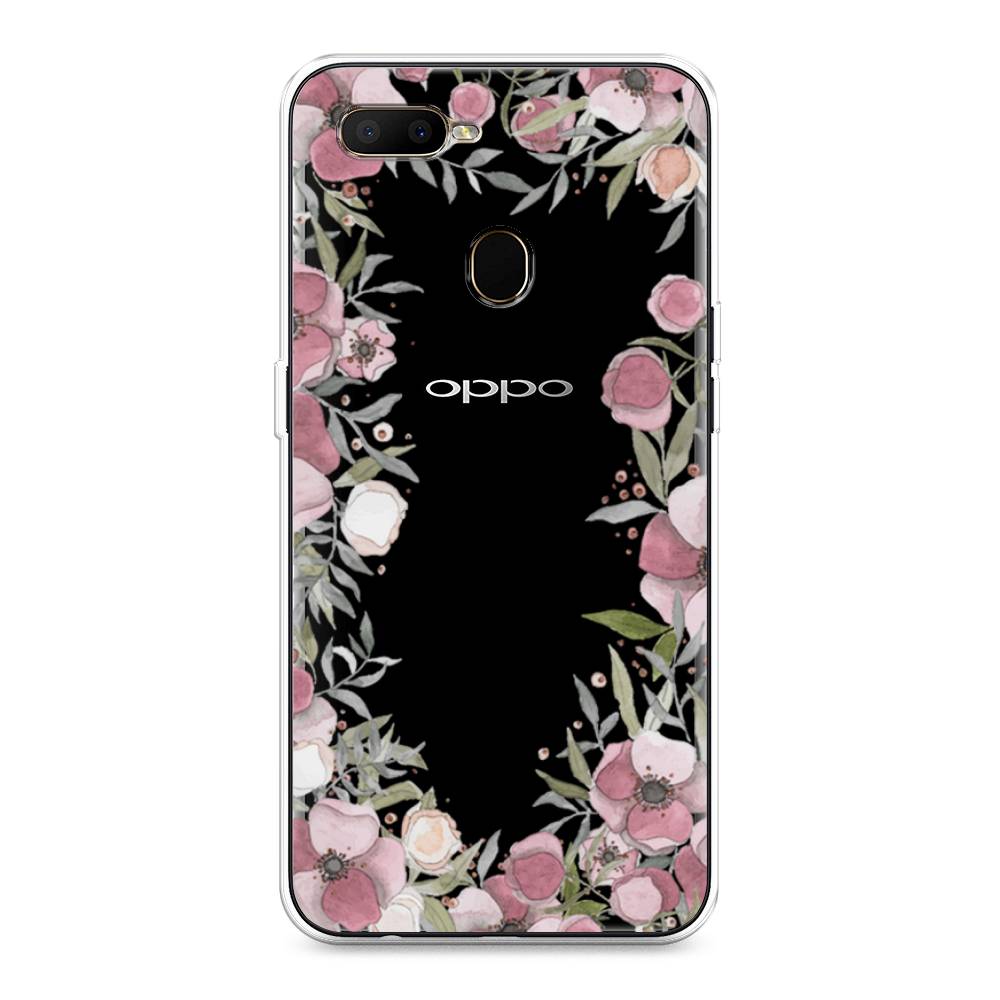 

Чехол Awog на Oppo A5s "Розовая цветочная рамка", Разноцветный, 252350-8