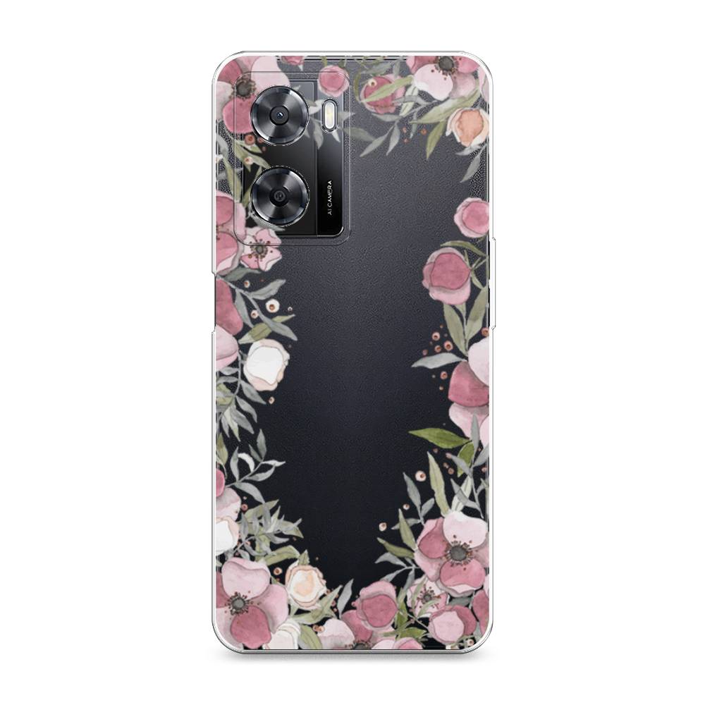 

Чехол Awog на Oppo A57 4G/A77 4G/A77s 4G/A57s "Розовая цветочная рамка", Разноцветный, 2510350-8