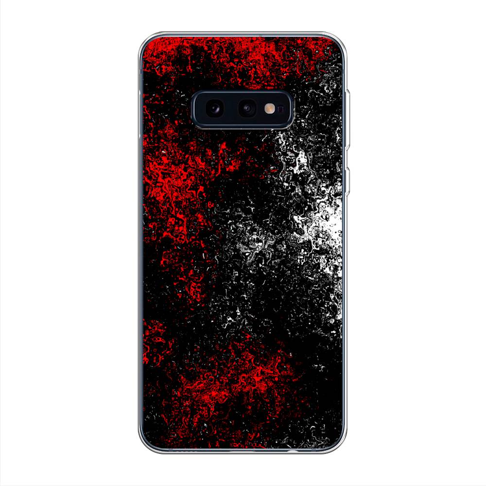 

Чехол на Samsung Galaxy S10E "Монотипия", Красный;черный;белый, 27250-3