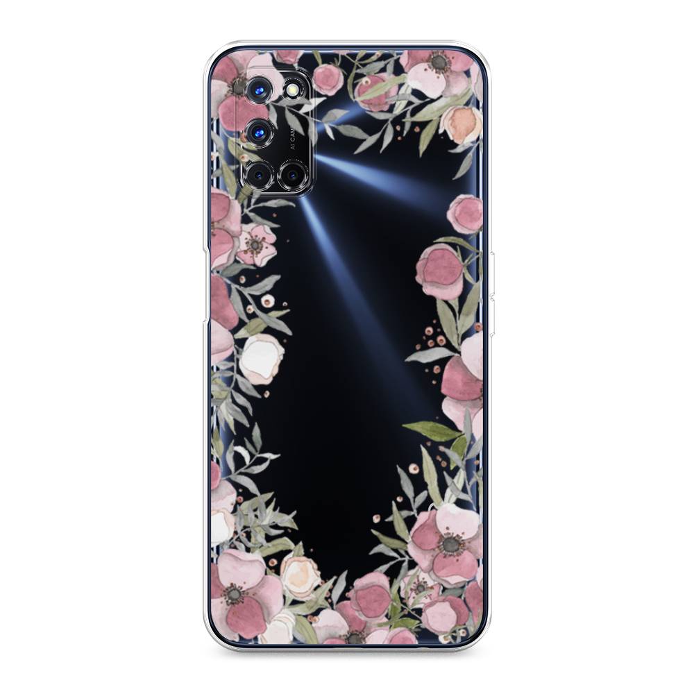 

Чехол Awog на Oppo A52/A72 "Розовая цветочная рамка", Разноцветный, 253150-8