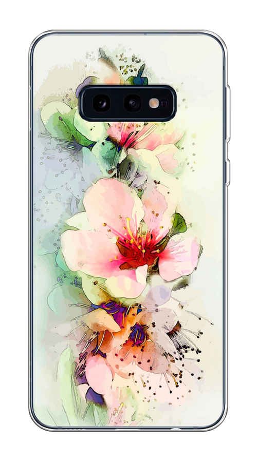 

Чехол на Samsung Galaxy S10E "Нежные цветы", Зеленый;розовый, 27250-2