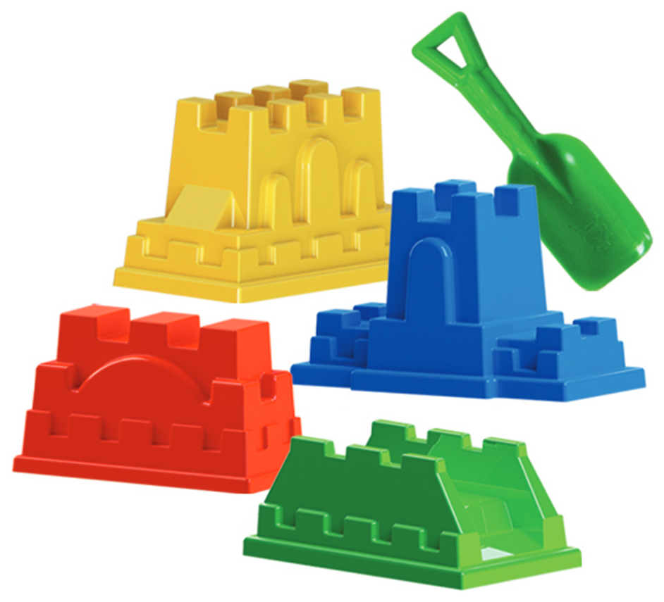 фото Игровой набор для песочницы крепость пластмастер 4 предмета