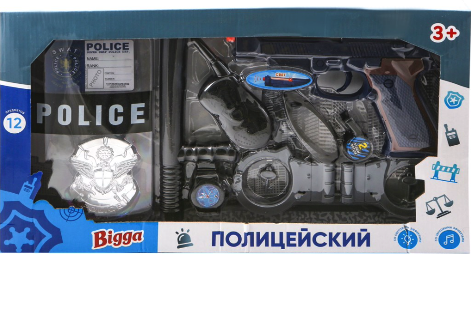 фото Игровой набор bigga полицейский 12 предметов