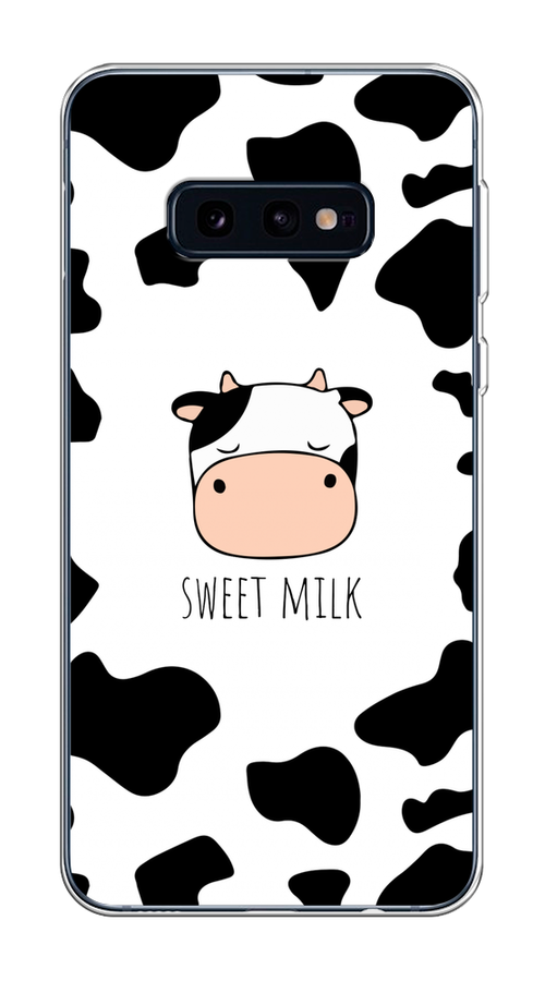 

Чехол на Samsung Galaxy S10E "Sweet milk", Розовый;белый;черный, 27250-1
