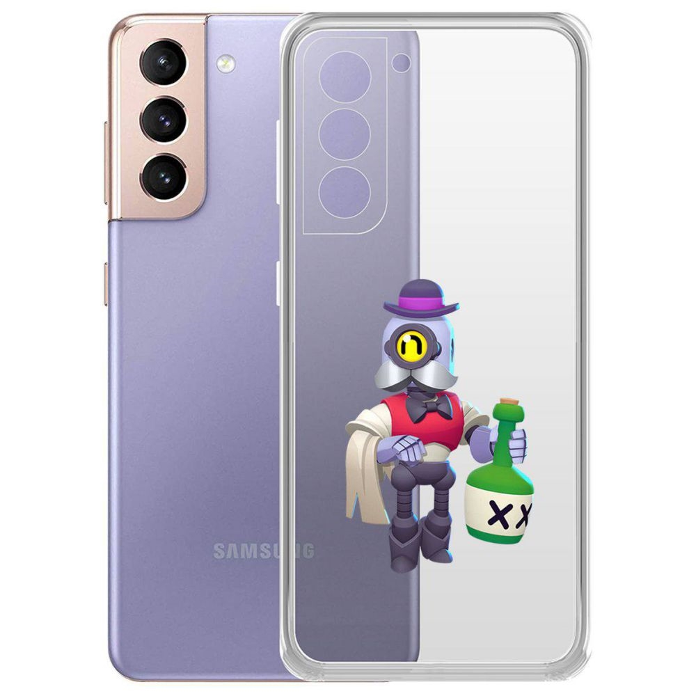 

Чехол-накладка Brawl Stars-Барли для Samsung Galaxy S21+ (G996)