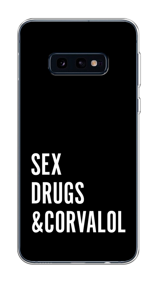 

Чехол на Samsung Galaxy S10E "Corvalol", Черный;серый;белый, 27250-6