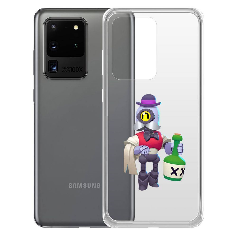 

Чехол-накладка Brawl Stars-Барли для Samsung Galaxy S20 Ultra (G988)