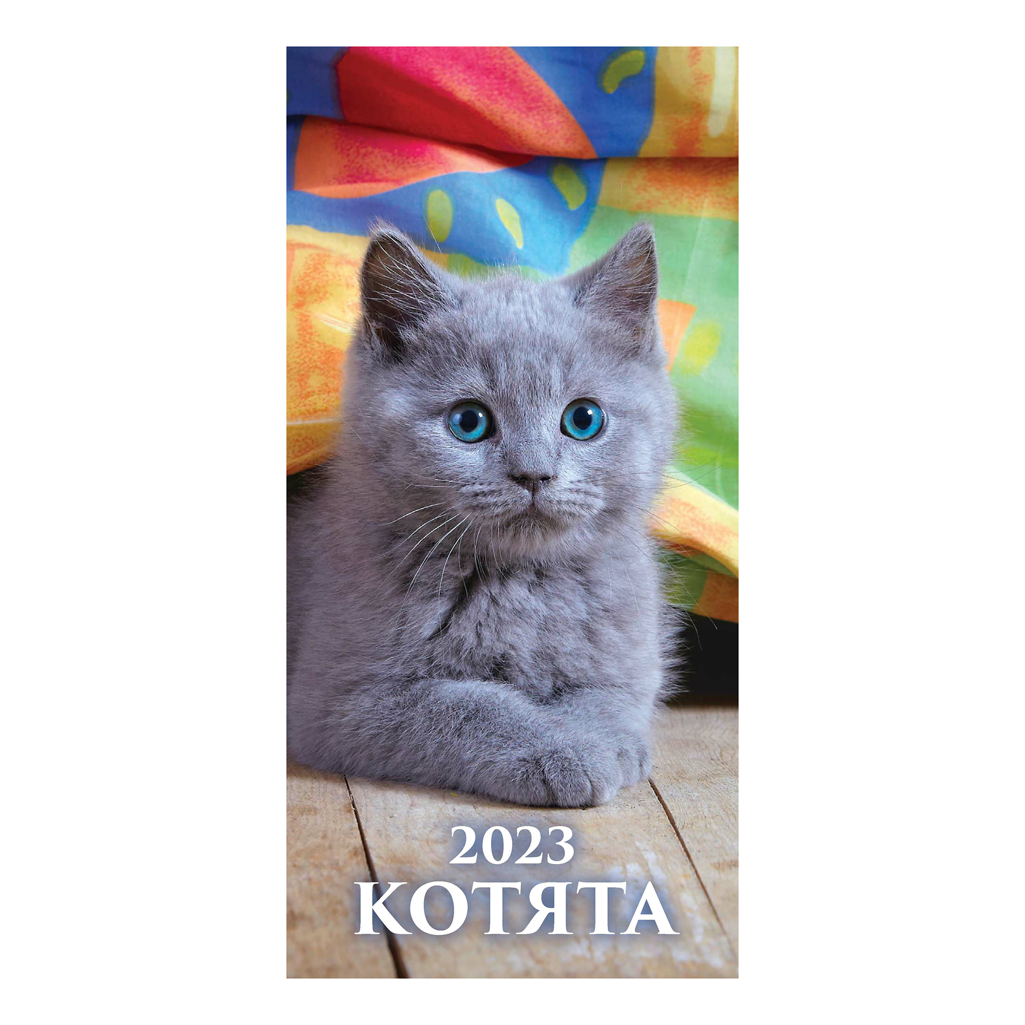 

Календарь настенный перекидной Котята 2023 год с ригелем 165х335 мм