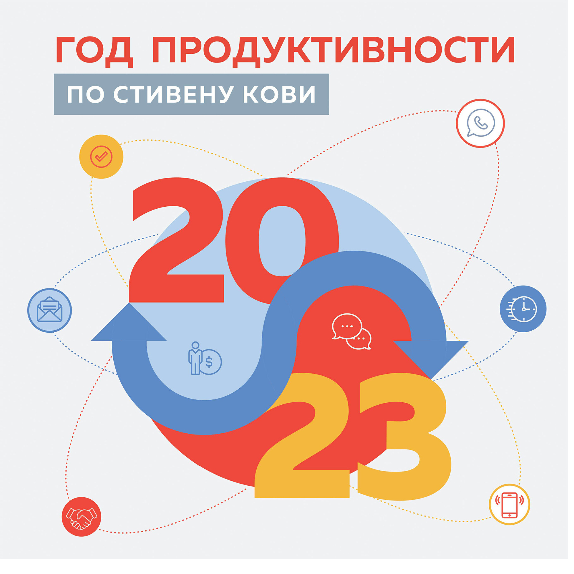 

Календарь настенный перекидной Год продуктивности по Стивену Кови 2023 год 300х300 мм