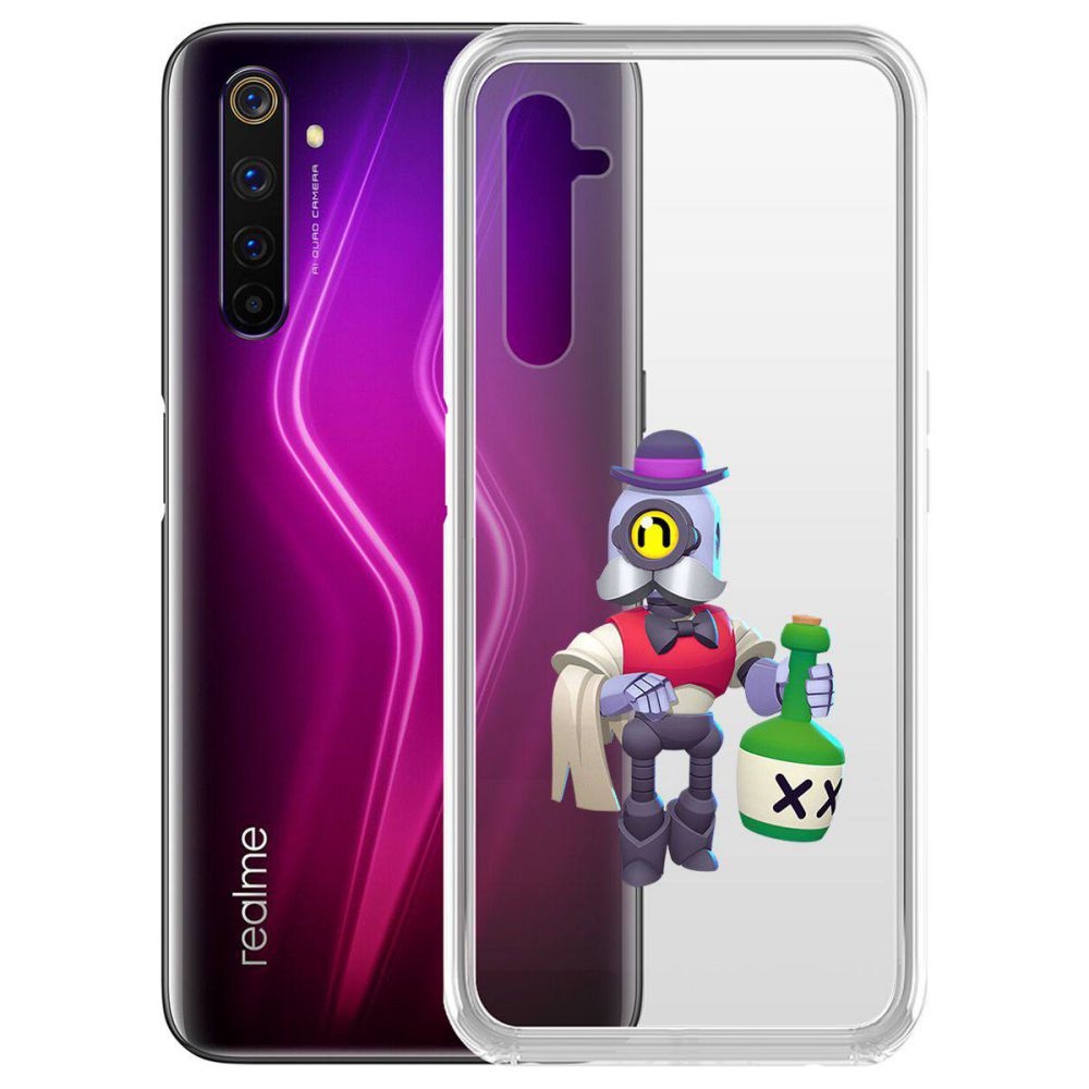 

Чехол-накладка Brawl Stars-Барли для Realme 6 Pro