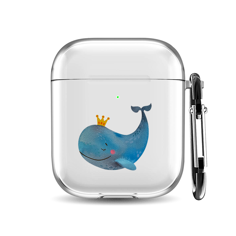 

Силиконовый чехол для наушников Airpods 1/2 "Королева китов", AIPC-410-9A-1