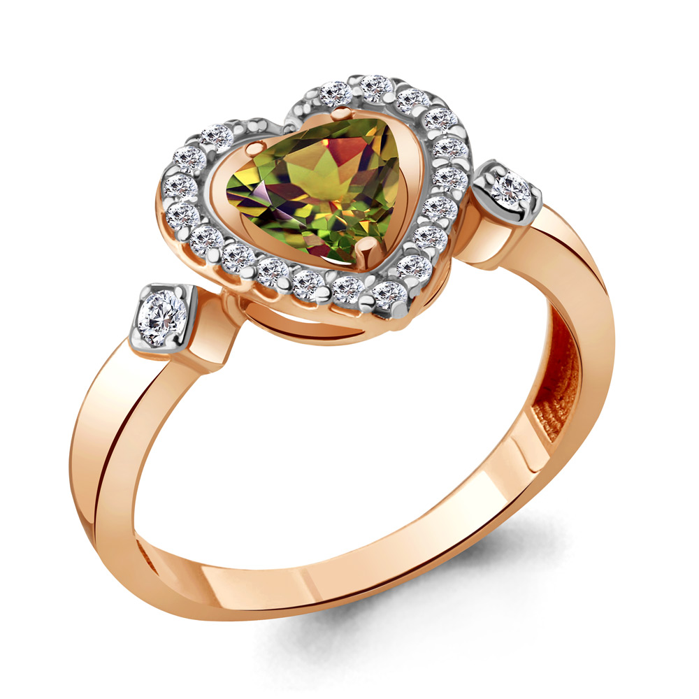 

Кольцо из серебра с фианитом Aquamarine Aquamarine 6916719А_925_з р, 6916719А_925_з