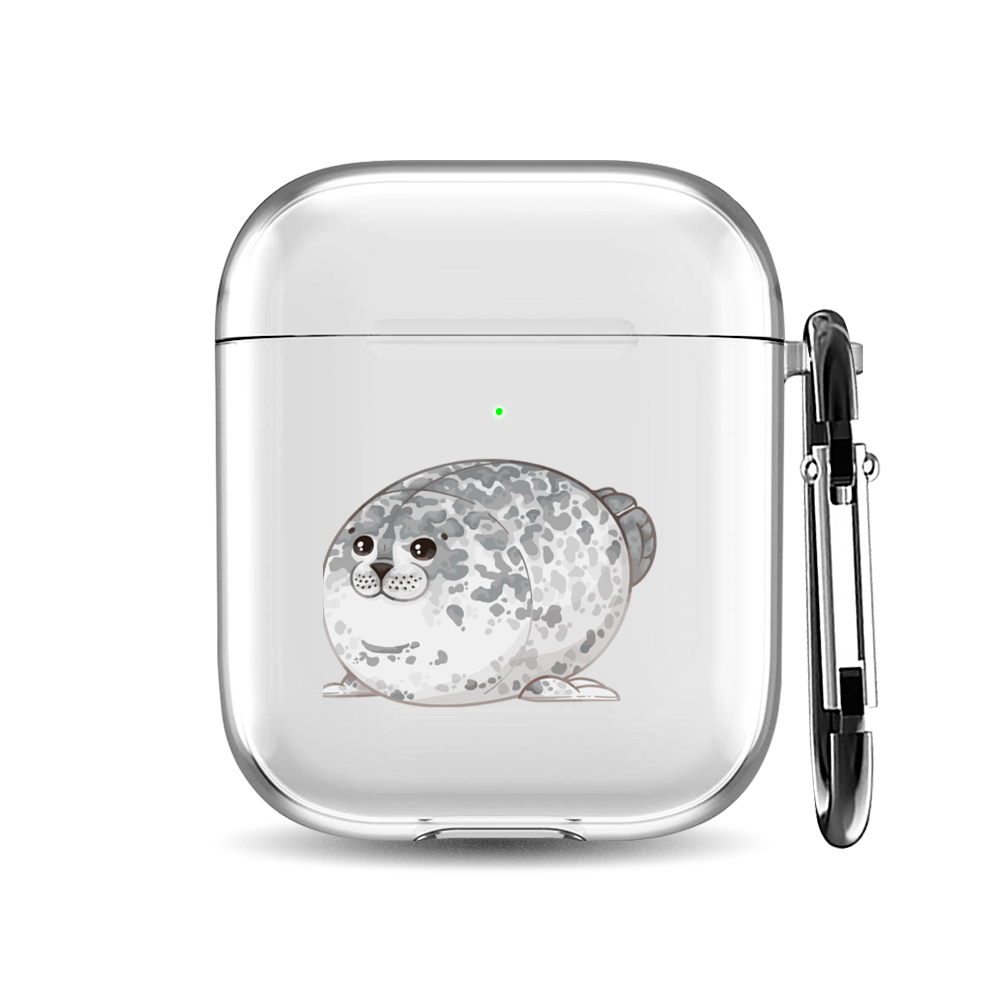 

Силиконовый чехол для наушников Airpods 1/2 "Тюлени паттерн", AIPC-410-9A-1