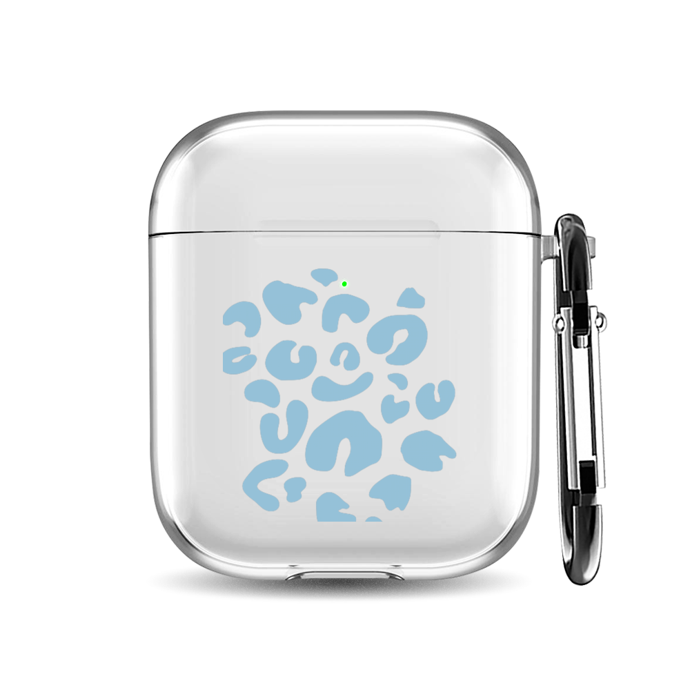 

Силиконовый чехол для наушников Airpods 1/2 "Голубые пятна леопарда", AIPC-410-9A-1