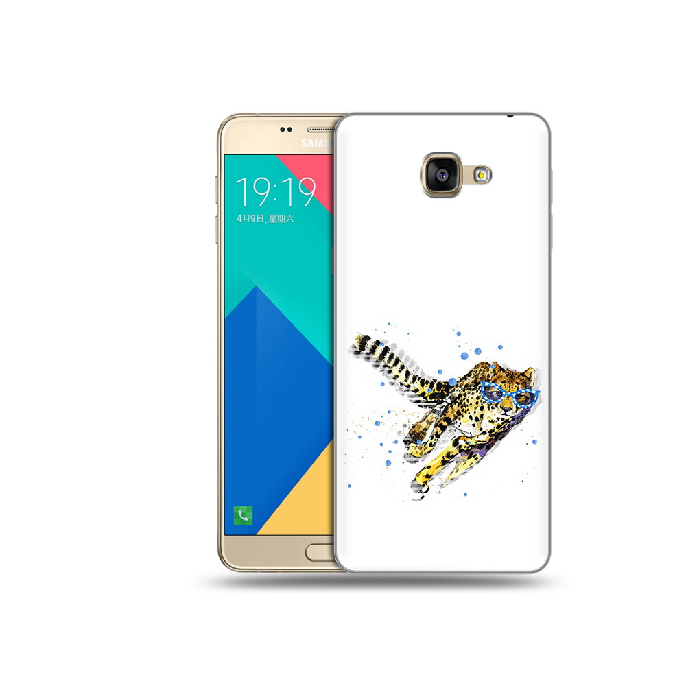 

Чехол MyPads Tocco для Samsung Galaxy A9 гепард в очках (PT25200.562.287), Прозрачный, Tocco