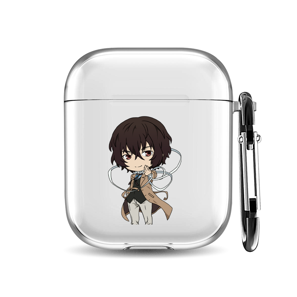 

Силиконовый чехол для наушников Airpods 1/2 "Дазай BSD", AIPC-410-9A-1