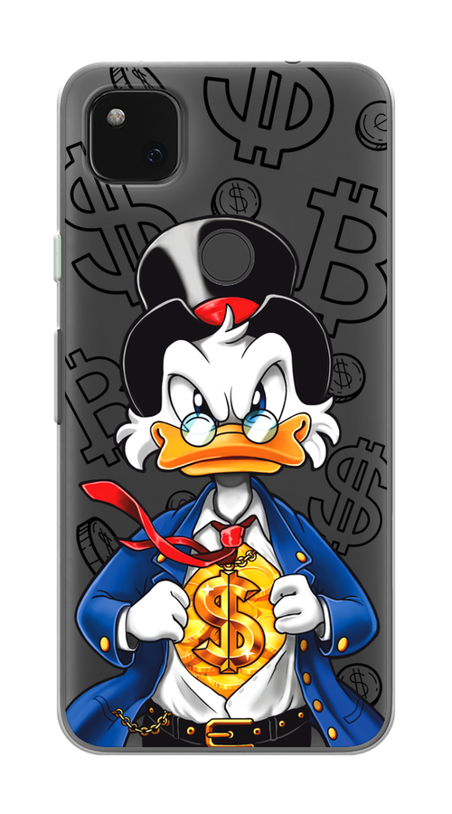 

Чехол на Google Pixel 4A "Scrooge Goldman", Черный;белый;синий, 270650-1