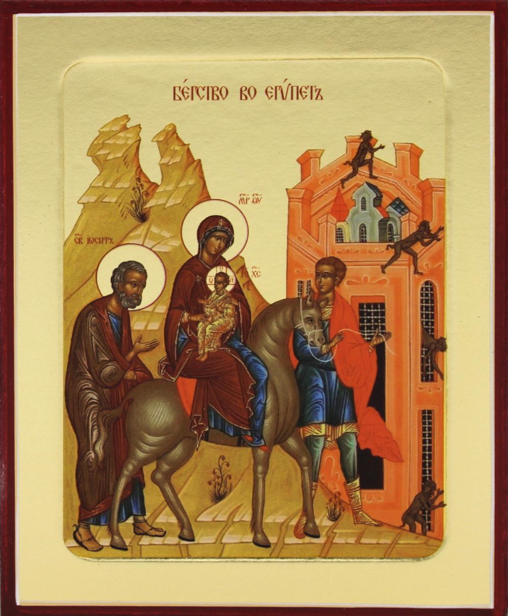 

Икона Бегство во Египет (на дереве): 125 х 160