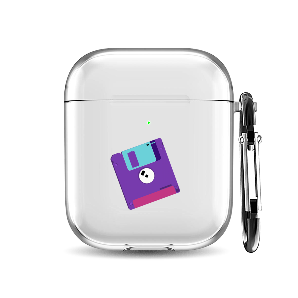 

Силиконовый чехол для наушников Airpods 1/2 "Diskette", AIPC-410-9A-1