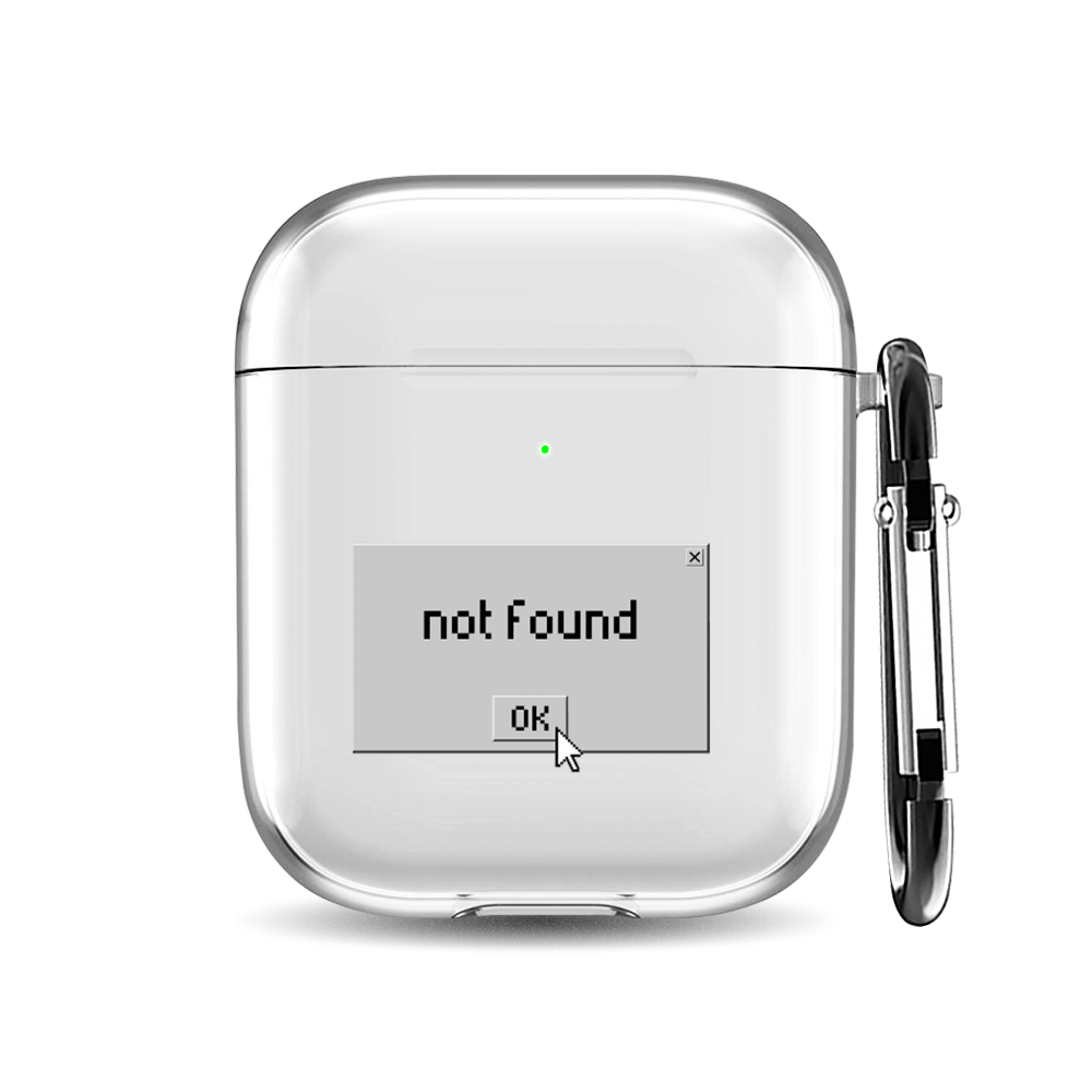 

Силиконовый чехол для наушников Airpods 1/2 "Not found", AIPC-410-9A-1