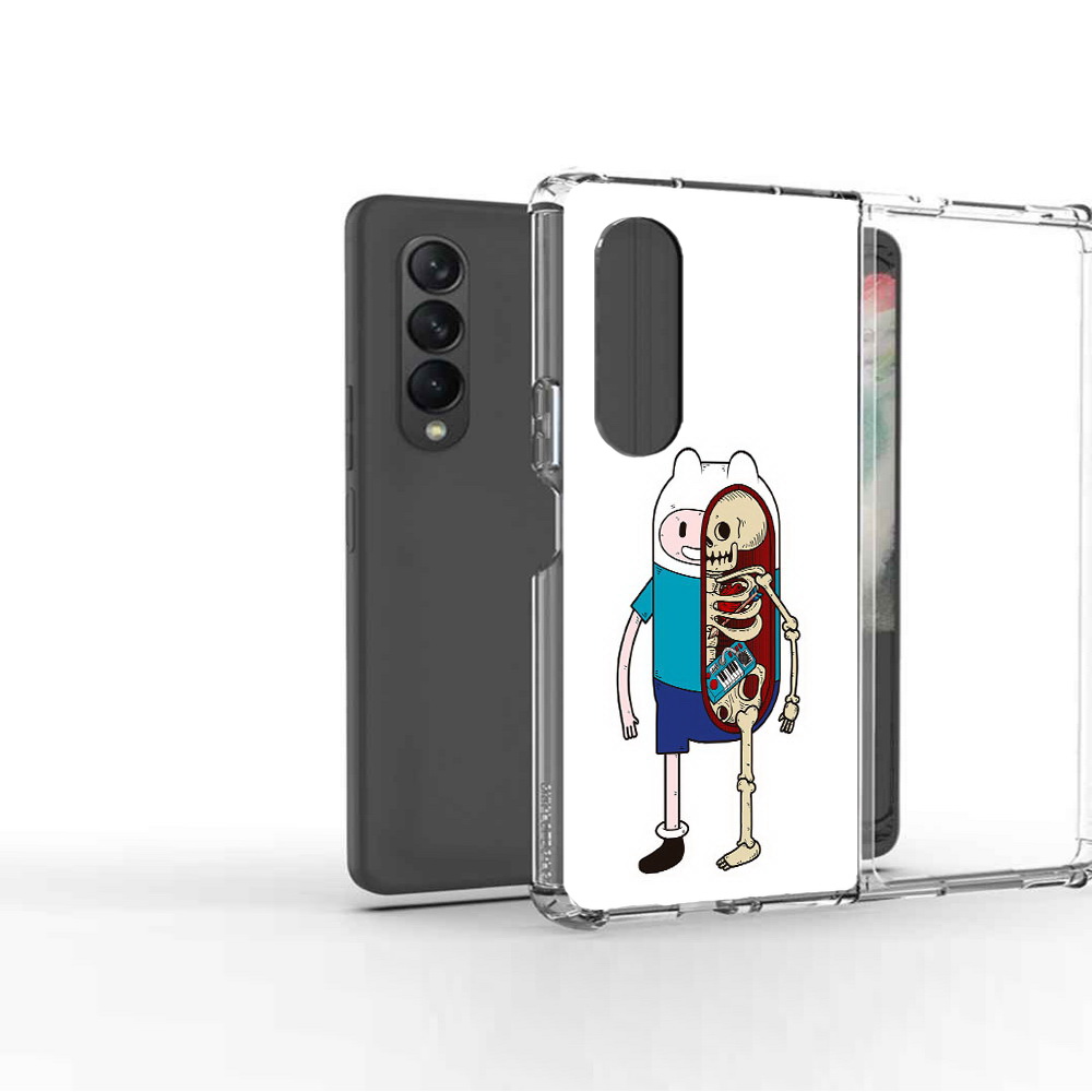 

Чехол MyPads Tocco для Samsung Galaxy Z Fold 3 Финн скелет, Прозрачный, Tocco