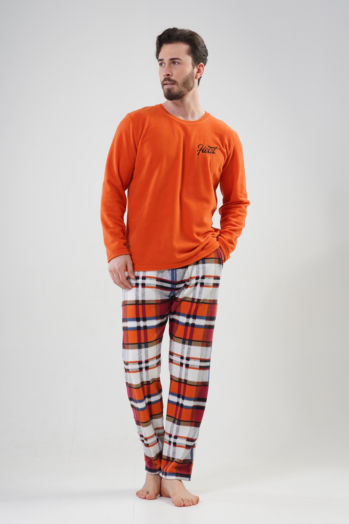 Комплект домашний мужской VIENETTA 202001_8758 оранжевый L