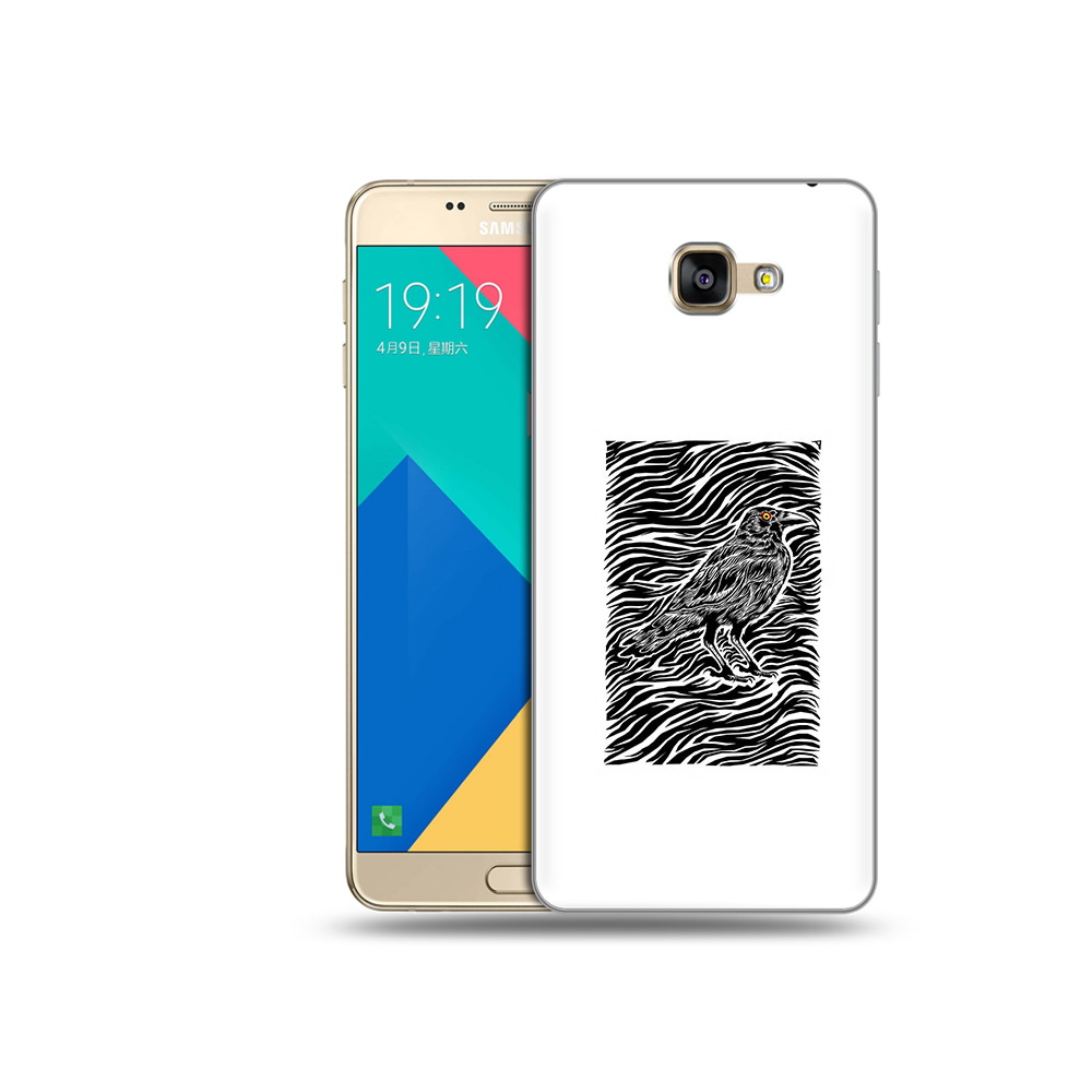 

Чехол MyPads Tocco для Samsung Galaxy A9 ворон в абстракции (PT25200.562.272), Прозрачный, Tocco