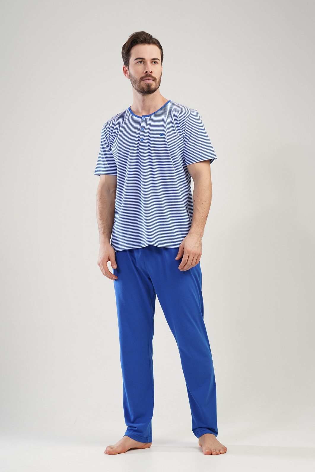 

Пижама мужская VIENETTA MAN 111193_0000 синяя XL, Синий, MAN 111193_0000
