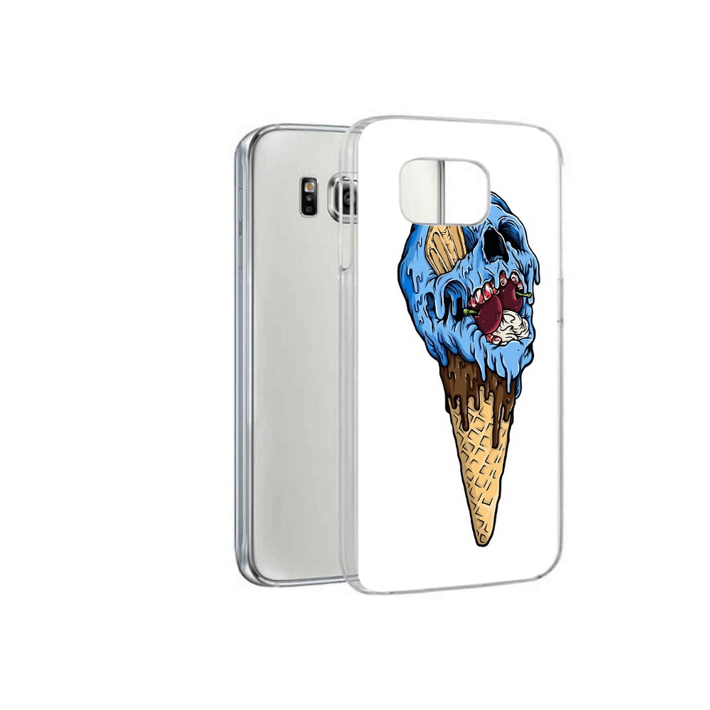 

Чехол MyPads Tocco для Samsung Galaxy S6 мороженное череп (PT12300.506.484), Прозрачный, Tocco
