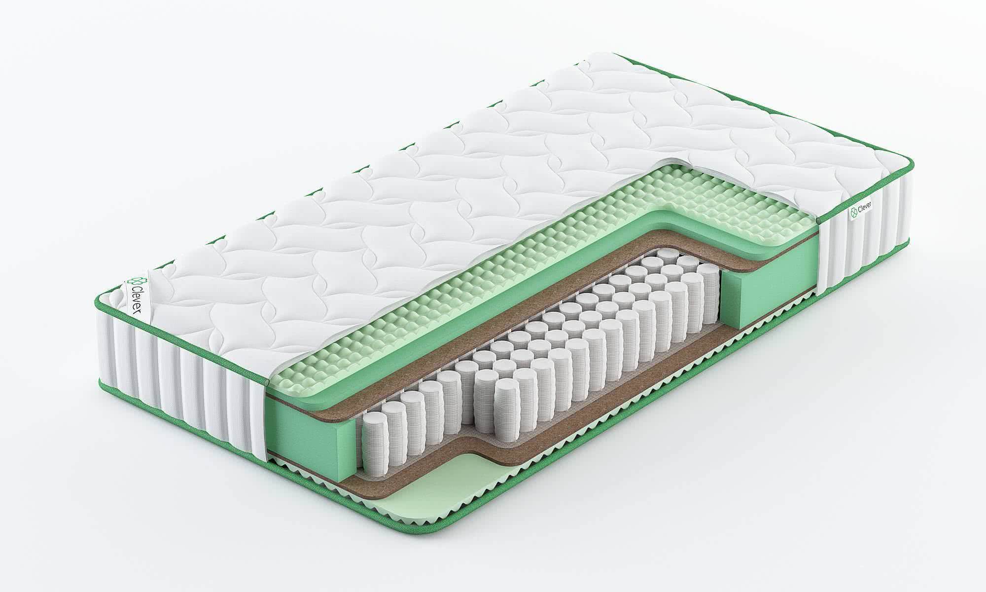 

Матрас Clever Supreme Firm 115x180, Белый, CLEVER SUPREME FIRM