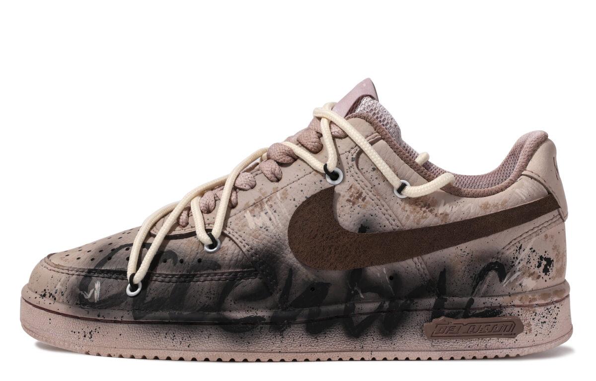 

Кеды унисекс Nike Court Vision Low бежевые 39 EU, Бежевый, Court Vision Low